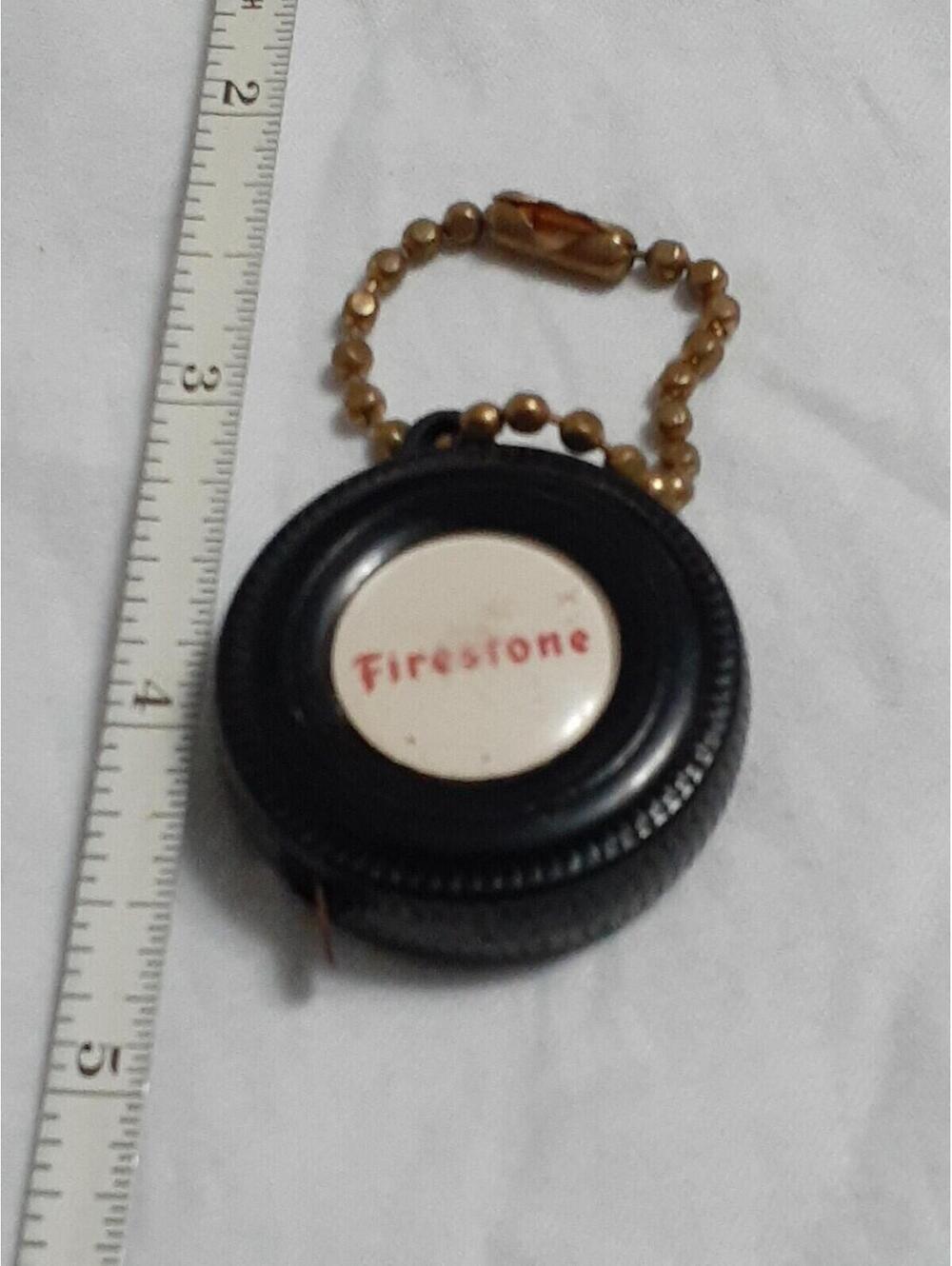 Firestone tire Tape Measure key chain